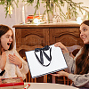 Rectangle Paper Storage Bags with Handle ABAG-WH0038-56-6