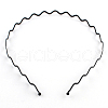 Hair Accessories Iron Wavy Hair Band Findings OHAR-Q043-08-1