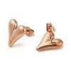 PVD Vacuum Plating 304 Stainless Steel Stud Earring EJEW-C099-04RG-3