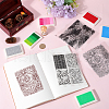 CRASPIRE 3Pcs 3 Styles Flower Clear Silicone Stamps DIY-CP0009-81-4