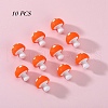 10Pcs Mushroom Silicone Focal Beads JX901G-01-1