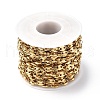 Ion Plating(IP) 304 Stainless Steel Coffee Bean Link Chains CHS-E010-01G-3