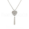 Alloy Heart Pendant Tassel Necklaces FS-WGC2B9A-04-2