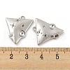 304 Stainless Steel Pendant Rhinestone Settings STAS-P356-06P-3