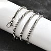 Non-Tarnish 304 Stainless Steel Box Chain Necklaces NJEW-F227-09P-06-2