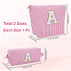 Letter A Polyester Makeup Storage Bag AJEW-WH20001-73A-2