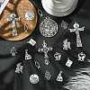 100Pcs 10 Styles Tibetan Style Alloy Pendants TIBEP-CJ0003-52-5