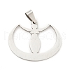 Non-Tarnish 201 Stainless Steel Pendants STAS-D190-18P-2