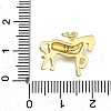 Brass Micro Pave Clear Cubic Zirconia Pendants ZIRC-I070-061G-3