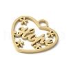 304 Stainless Steel Pendants X-STAS-E501-08G-2