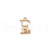 Brass Micro Pave Cubic Zirconia Charms KK-TAC0004-04E-1