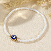 Evil Eye & Glass Seed Bead Stretch Bracelets HU1400-2
