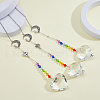 Glass Pendant Decorations HJEW-FH00032-5