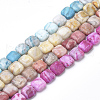 Dyed Natural Crazy Lace Agate Beads Strands G-S273-11-1