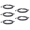Adjustable Nylon Cord Braided Bead Bracelets BJEW-F308-55G-1