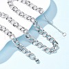 304 Stainless Steel Twisted Chain Necklaces NJEW-R026-31P-1