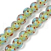 Handmade Lamword Beads Strands LAMP-P069-01A-08-1