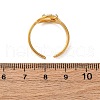 304 Stainless Steel Adjustable Cuff Rings for Women RJEW-B126-06G-02-5