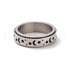 Non-Tarnish Rotatable 304 Stainless Steel Finger Ring RJEW-C071-07P-2