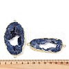 Dyed Natural Druzy Agate links G-R012-05G-01-3