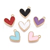 Rack Plating Alloy Enamel Charms ENAM-N056-343G-1
