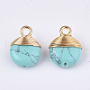 Synthetic Turquoise Pendants G-S344-94-2