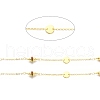 Rack Plating Brass Flat Round Link Chains CHC-F016-05G-2