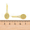 Rack Plating Brass Micro Pave Cubic Zirconia Pendants KK-P269-06G-3