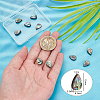 BENECREAT 10Pcs Natural Abalone Shell/Paua Shell Beads SSHEL-BC0001-21-2