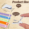 CREATCABIN 5Pcs 5 Colors Polyester Clothes Organizer Elastic Bands FIND-CN0001-67B-2