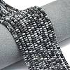 Natural Snowflake Obsidian Beads Strands G-P575-A23-4x2mm-1
