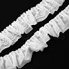 Double-Layer Pleated Polyester Chiffon Lace Trim OCOR-WH0047-19A-1