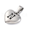 304 Stainless Steel Pendants STAS-P278-01N-P-1-2