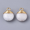 Natural White Jade Pendants G-S359-021G-2