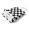 Tartan Print Paper Packing Tote Bags CARB-R001-01E-2