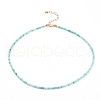 Natural Amazonite Beaded Necklaces NJEW-JN03315-03-1