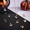 Beebeecraft 10Pcs Halloween Themed Brass Pendants KK-BBC0015-68A-4