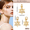Beebeecraft 16Pcs Brass Micro Pave Clear Cubic Zirconia Charms KK-BBC0015-88-2