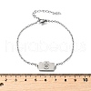 201 Stainless Steel Camera with Heart Link Bracelets BJEW-B128-04P-5