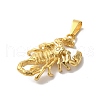 PVD Vacuum Plating 304 Stainless Steel Pendants STAS-B069-55G-2