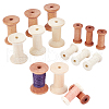   16Pcs 4 Style Wooden Empty Spools for Wire WOOD-PH0002-17-1