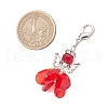 7Pcs Angel Glass Pendant Decorations HJEW-MZ00260-4