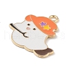 Halloween Alloy Enamel Pendants ENAM-Z010-18KCG-2