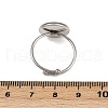 304 Stainless Steel Cuff Ring Components STAS-D372-03P-04-3