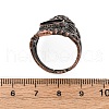 Brass Open Cuff Ring Components KK-U074-13R-3