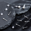 Beebeecraft 6 Pairs Hypoallergenic Bioceramics Zirconia Ceramic Earring Settings FIND-BBC0003-67-4
