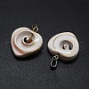 Natural Shiva Eye Shell Pendants X-SSHEL-E564-19P-2