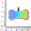 Ion Plating(IP) 304 Stainless Steel Pendants STAS-I140-07B-M-3