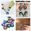 ARRICRAFT 10Pcs Handmade Lampwork Evil Eye Pendants FIND-AR0004-18-6