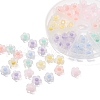 63Pcs 7 Colors Transparent Acrylic Beads TACR-YW0001-42-4